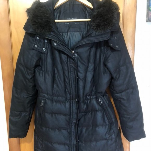 zara longline puffer